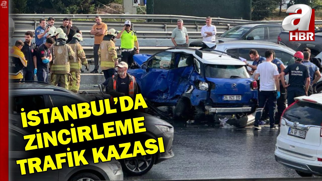 İstanbul'da Zincirleme Trafik Kazası! 2 Ölü, 4 Yaralı l A Haber