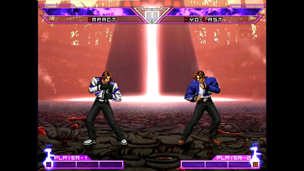 [KOF MUGEN] Kyo Impact(me) VS Kyo Last(AI)