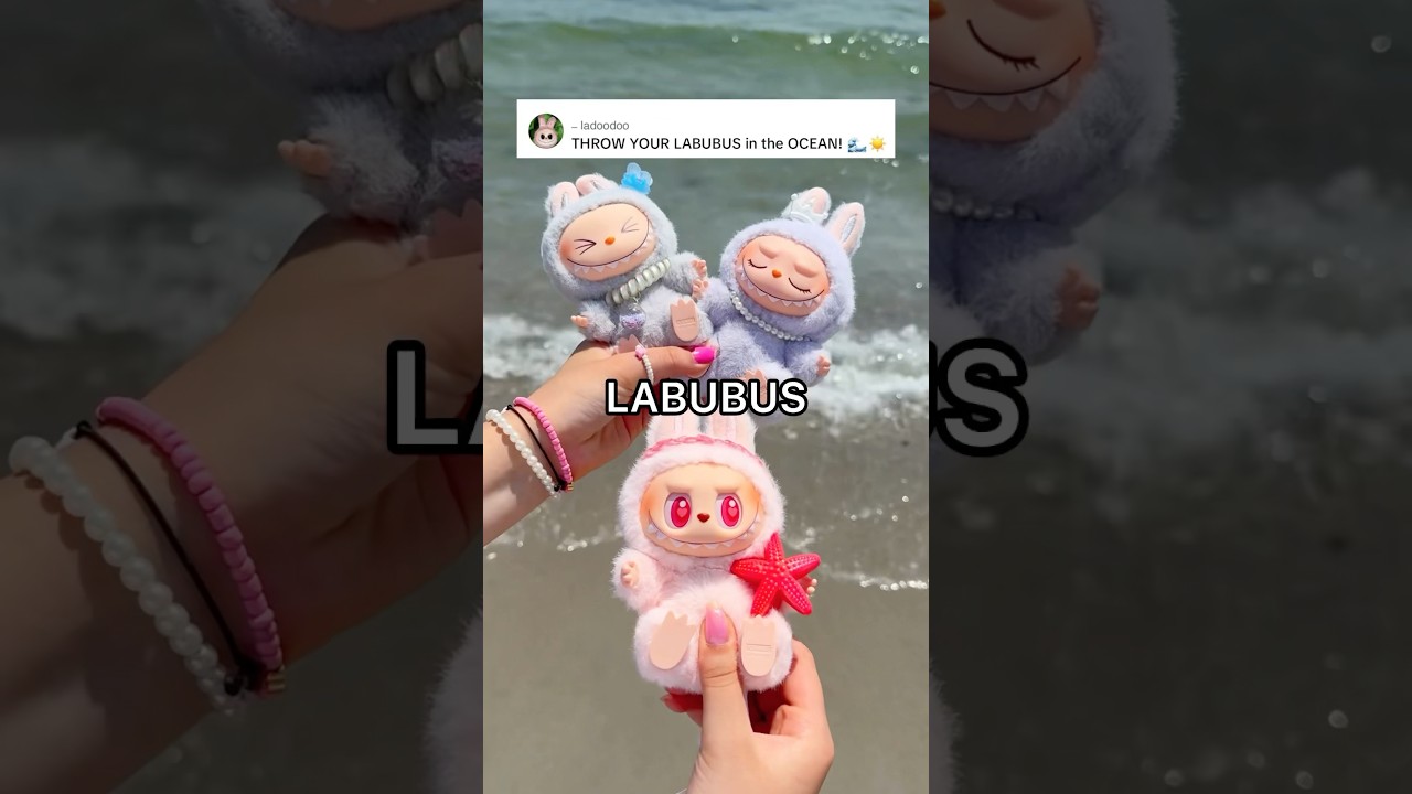 THROWING MY LABUBUS in the OCEAN! 😱🌊☀️ *GONE WRONG*