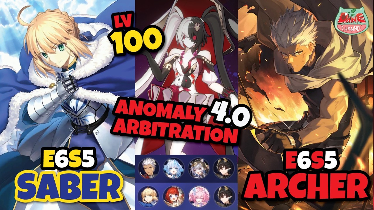 Saber E6S5 - Archer E6S5 vs SparxiCon LV.100 | Anomaly Arbitration 4.0  | Honkai: Star Rail