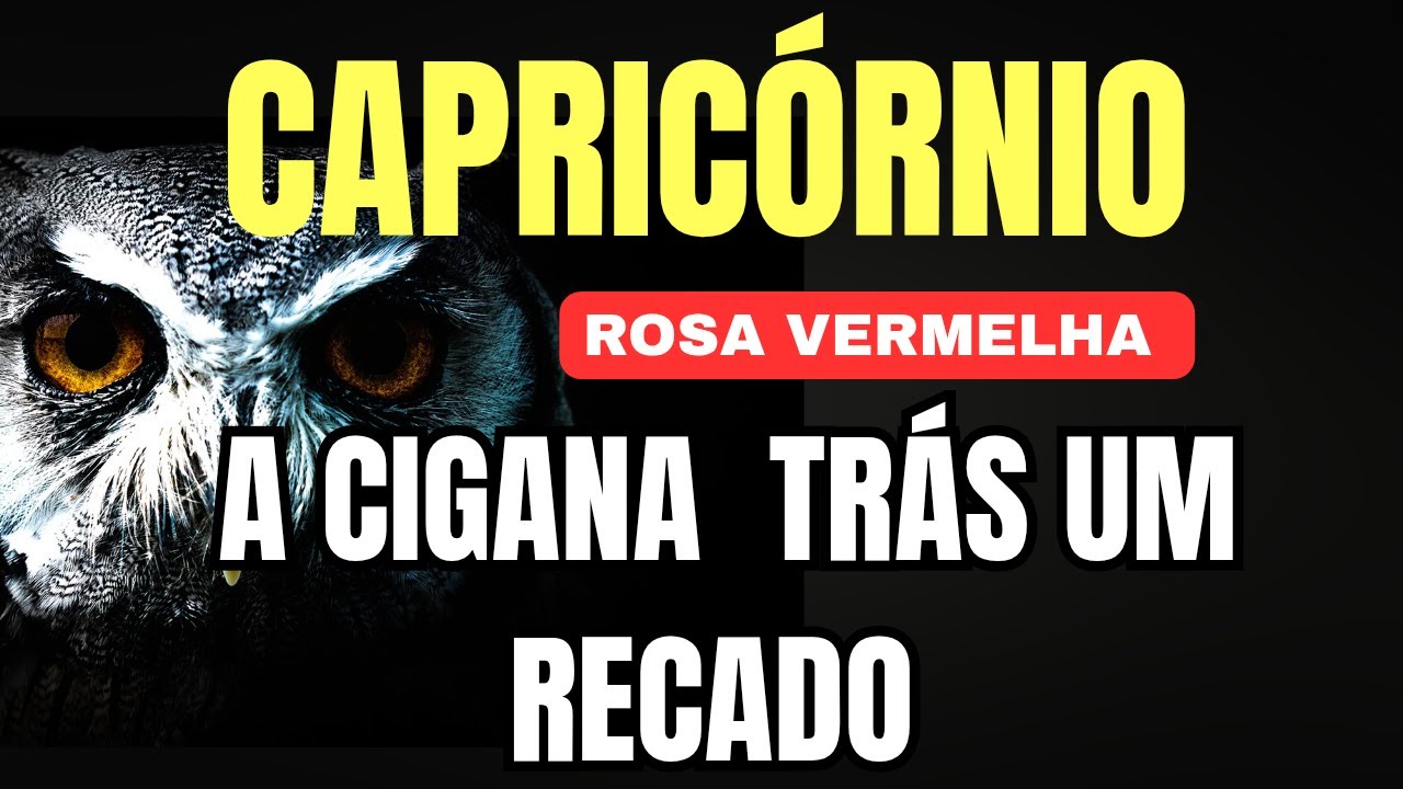 CAPRIC&Oacute;RNIO 🔥ROSA VERMELHA TR&Aacute;S UM RECADO