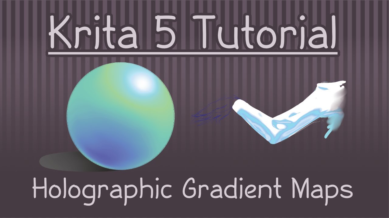 Krita 5: Карты градиентов и голографические результаты!