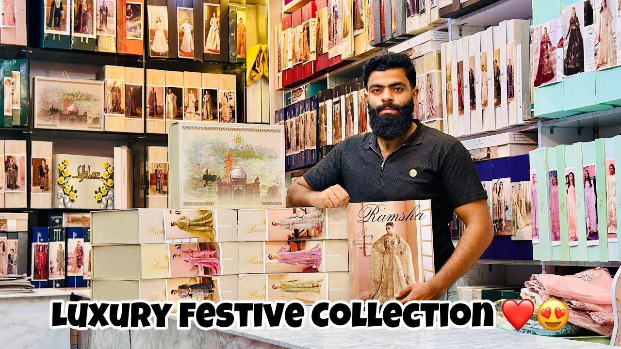 FESTIVE LUXURY FORMALS VOL 2 BY RAMSHA’25/LUXURY UNSTICHTED DESIGNER FESTIVAL COLLECTION 2025
