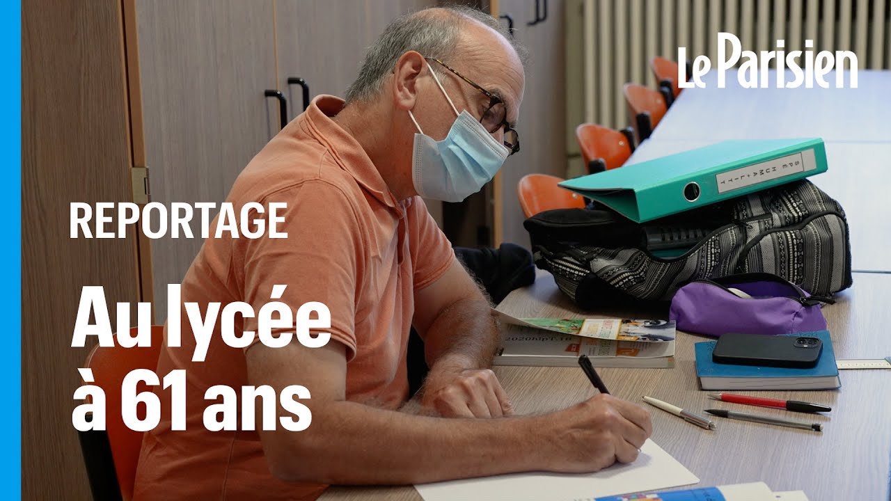 A 61 ans, Élisée fait sa rentrée au lycée pour passer son bac