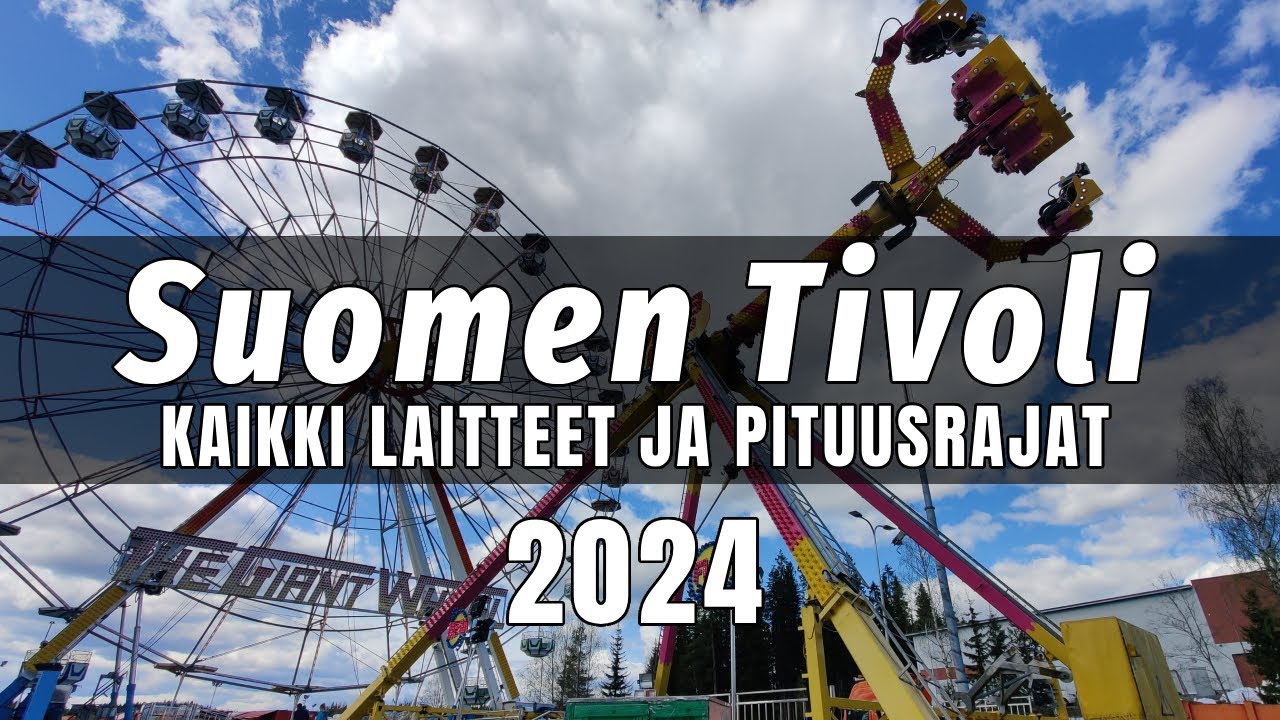 Suomen Tivoli - Kaikki laitteet ja pituusrajat 2024