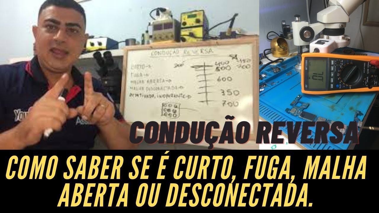 Condução Reversa -Saiba Como Identificar Curto, Fuga de Corrente, Malha Aberta, e Malha Desconectada