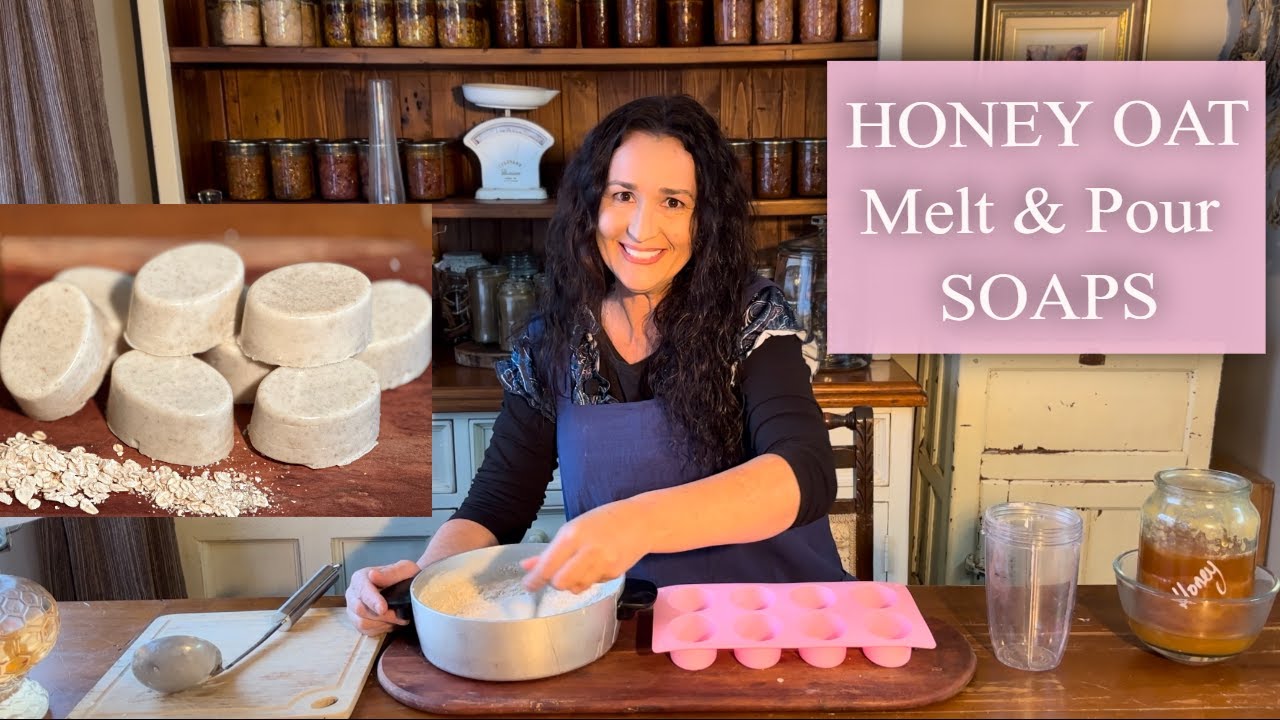 Рецепты мыла методом плавления и заливки / Основа для мыла из меда, овса и козьего молока
