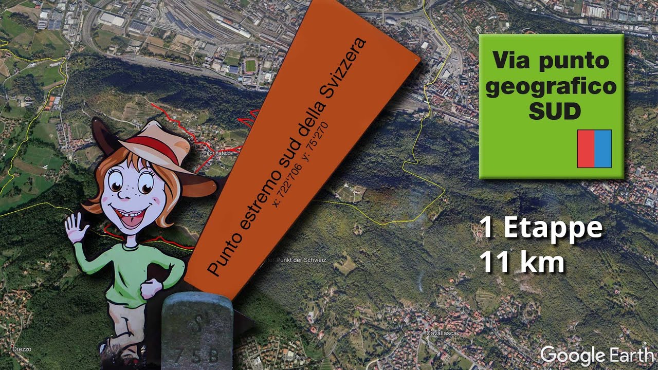 Zum s&uuml;dlichsten Punkt der Schweiz in 2 Minuten - ein virtueller Flug