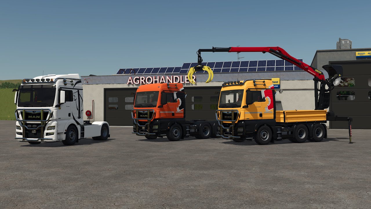 Farming Simulator 25 MAN TGX Semi-truck Pack FS25 Mods