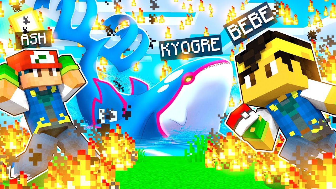 Who's Your Family? O FILHO DO ASH KETCHUM CAPTUROU UM KYOGRE no Minecraft! *Pokémon*