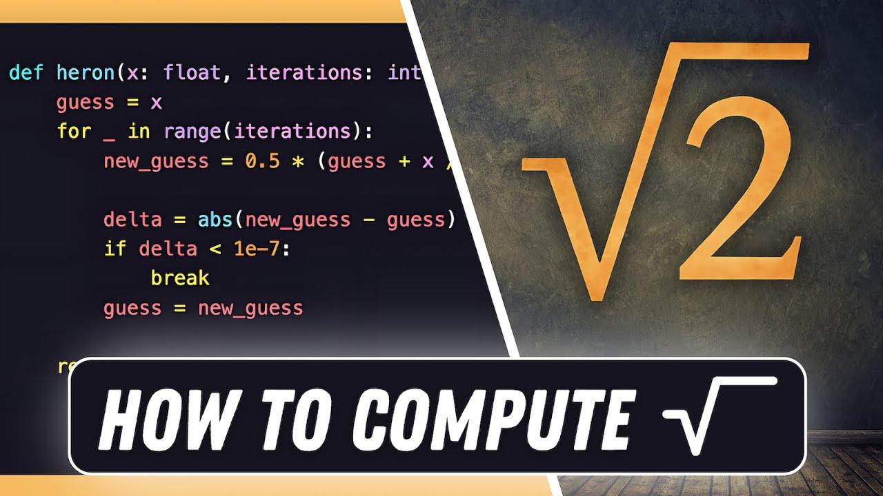 How to compute the Square Root  - Heron's Method