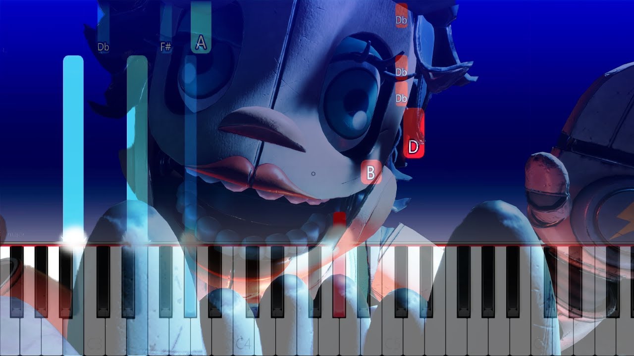 FNAF Secret of the Mimic OST_ Back To The Iron Lung (Dollie Chase)(Piano Tutorial)