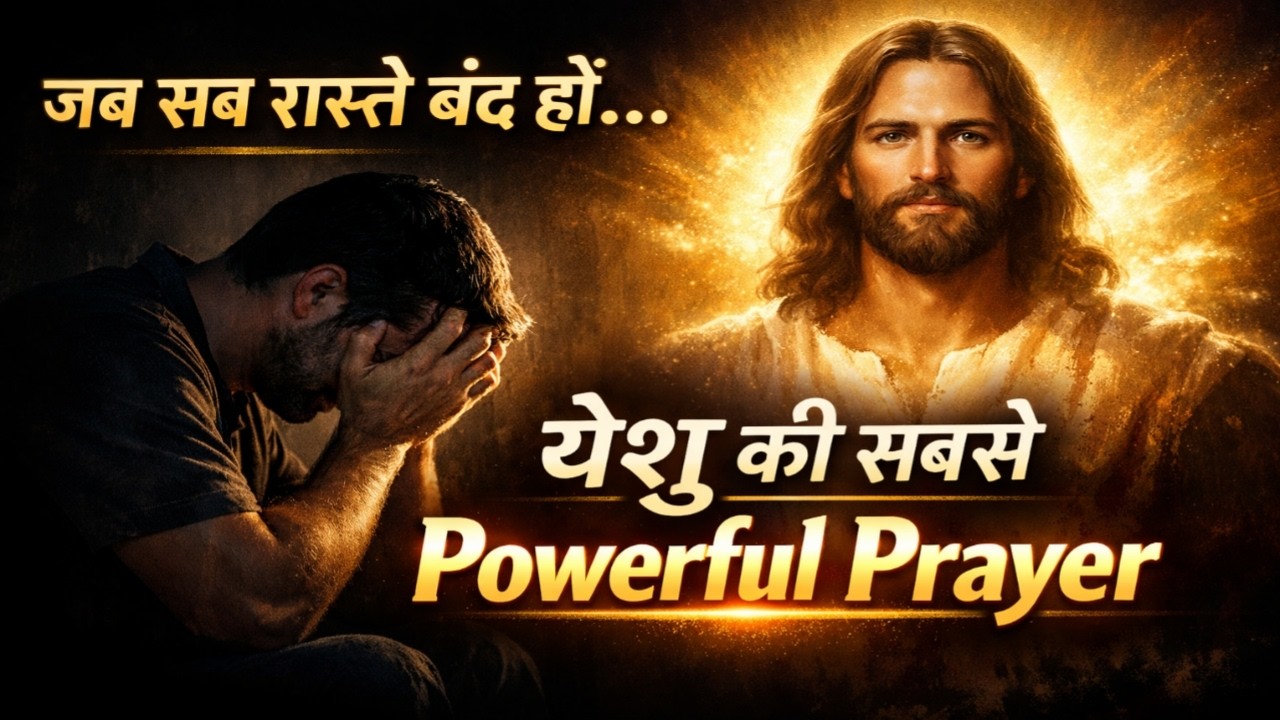 जब सब रास्ते बंद हो तो यह येशु की सामर्थी प्रार्थना ज़रूर सुनना ! Jesus God Healing Prayer 🙏🏼