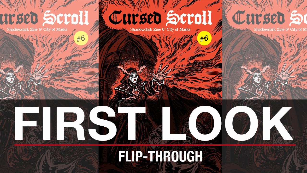 FIRST LOOK: Cursed Scroll 6 – City of Masks | Arcane Library’s New Shadowdark Expansion!