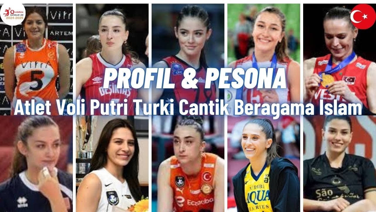 Top 10 Atlet Voli Putri Turki Cantik Beragama Islam❗Pesona dan Profil Pevoli Muslim Turki 🇹🇷