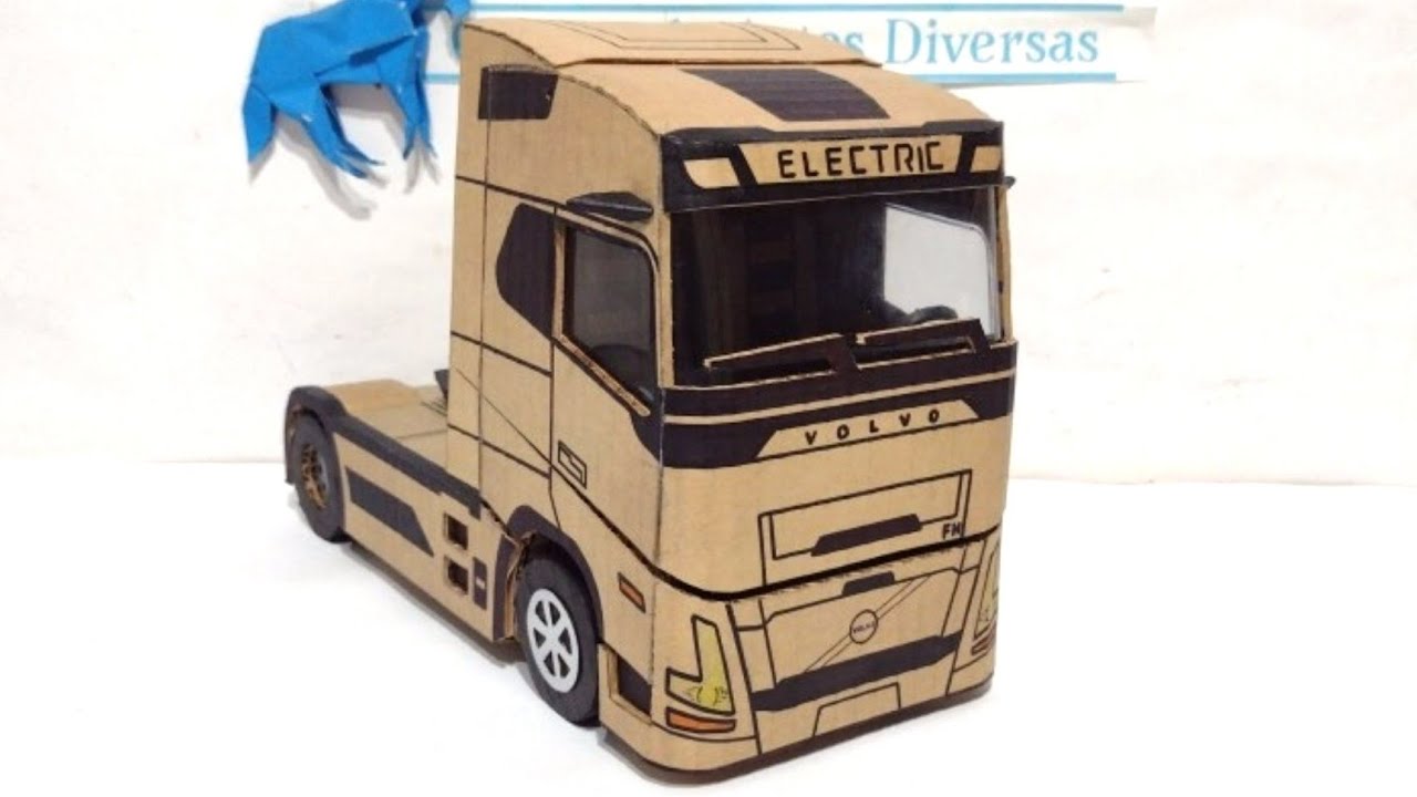 como fazer um volvo FH com papelão