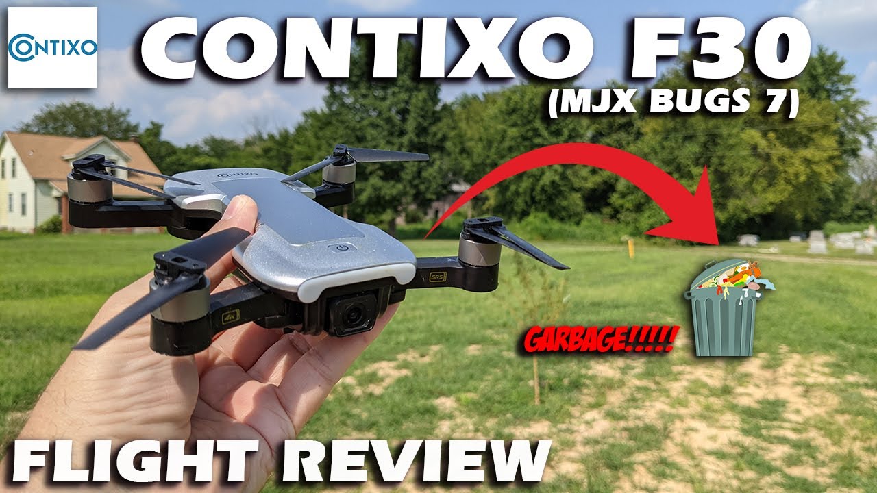 Contixo F30 (MJX Bugs 7) 249g Foldable 4K GPS Drone Flight Review