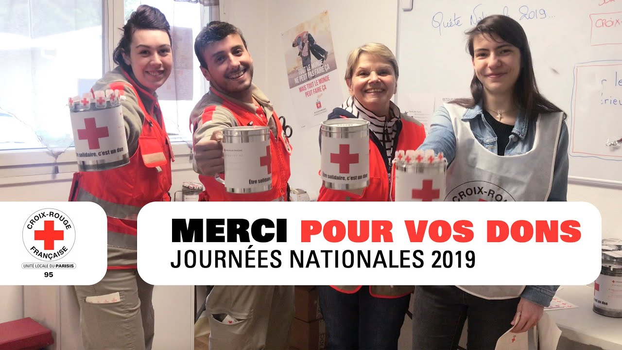 UN GRAND MERCI - Journées Nationales 2019 - Croix-Rouge Française - Unité Locale du PARISIS