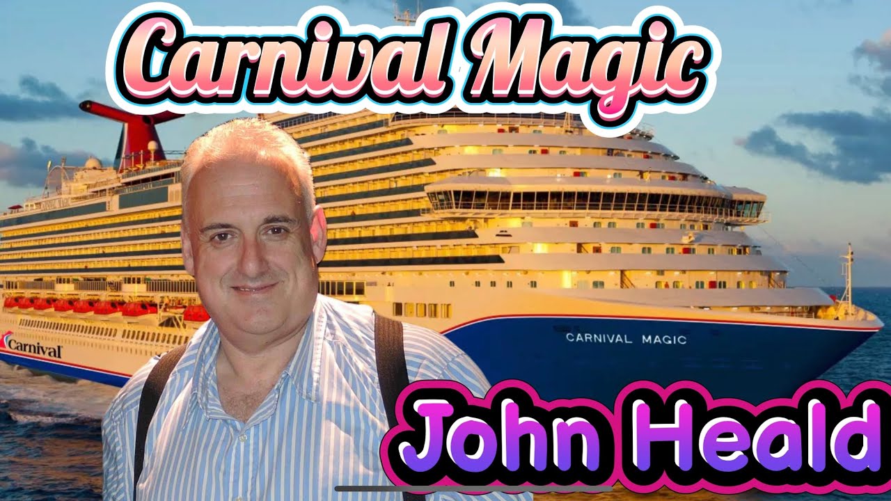 JOHN HEALD ABOARD SPECIAL CARNIVAL MAGIC CRUISE, TOUR OF BRIDGE, WALKIES ON DECK 5, #JOHNHEALD