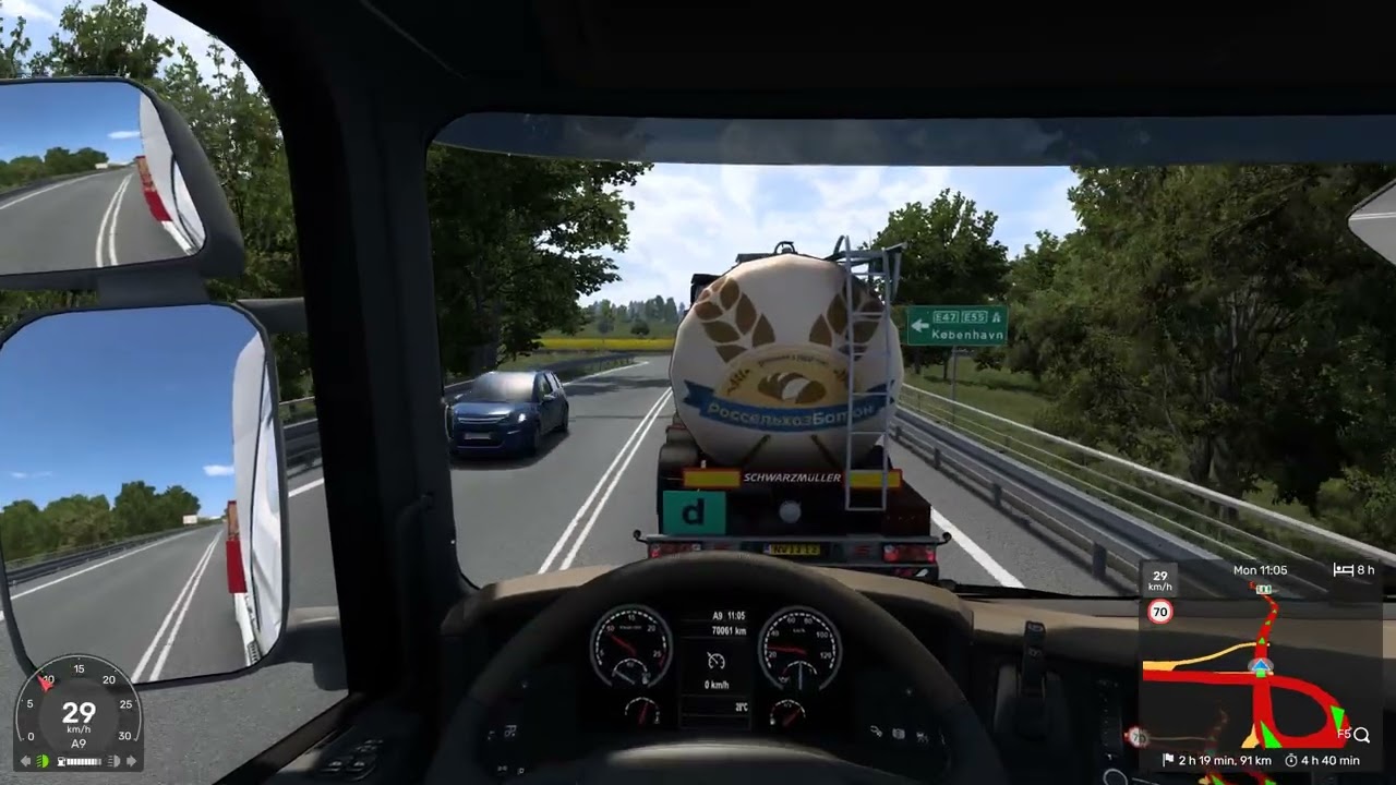 Euro Truck Simulator 2 Delivery forklifts from Sweden to the Germany (16 t) №9