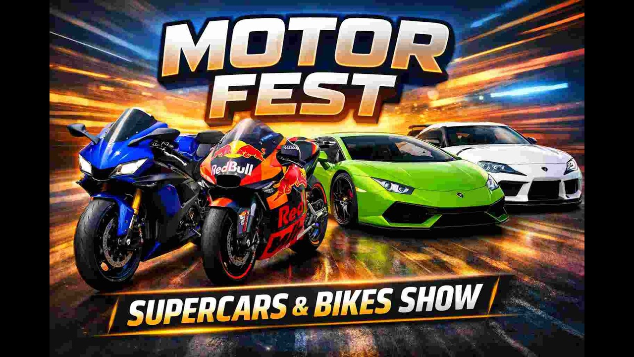 MotorFest Supercars & Superbikes Show 🔥 Lamborghini, Supra, R1 & Red Bull Bike | The Crew Motorfest