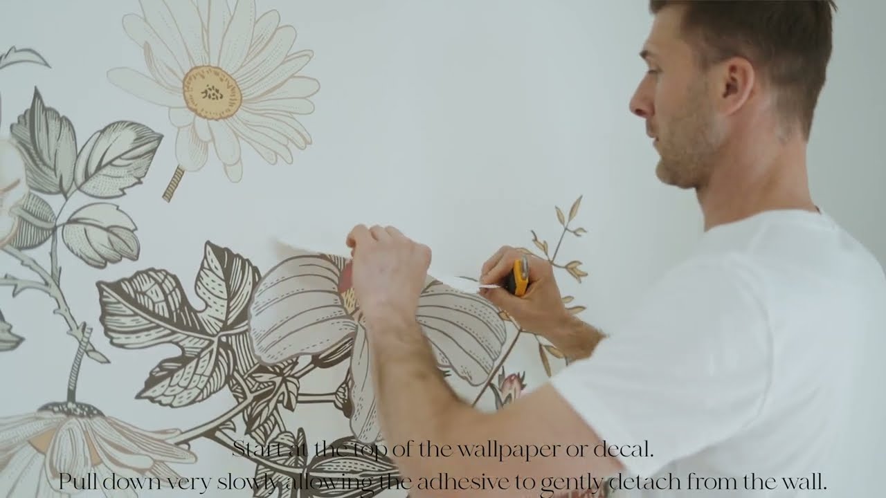 How to Remove Peel and Stick Wall Decals