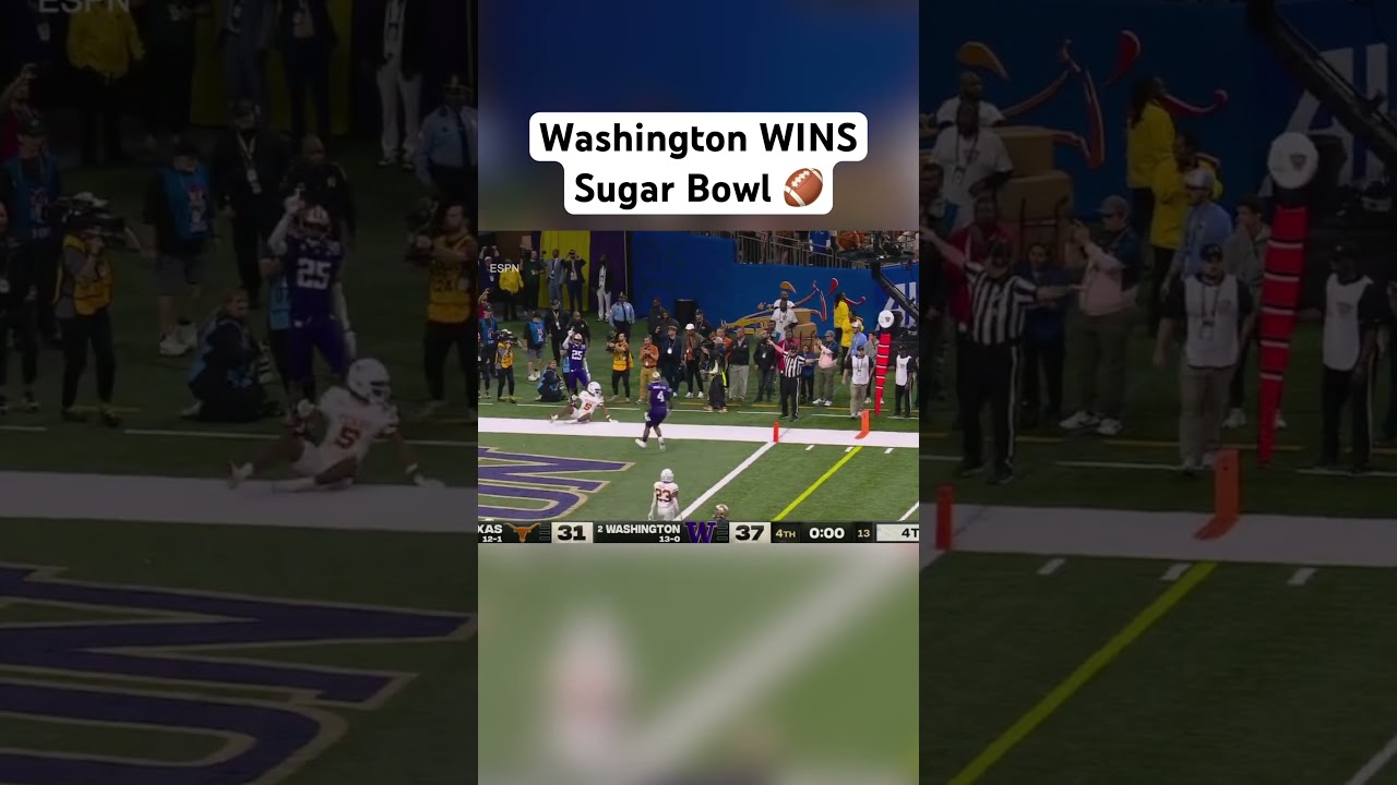 Washington defeats Texas to advance to the National Championship 🔥 #shorts