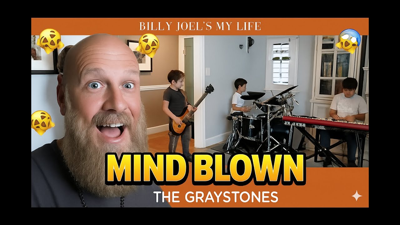 First Time Hearing The Graystones – 12-Year-Old Band Plays Billy Joel My Life | Reaction