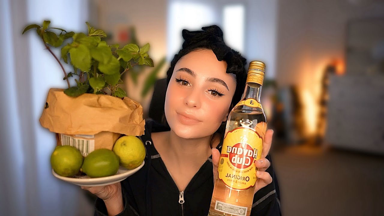 ASMR Mojito mixen🍹 & random Talk 💗