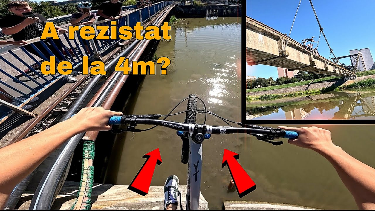 AM SĂRIT ÎN LAC DE LA 4m + SĂRITURI DE LA 7M DE PE POD😱 | Crazy Vlog 