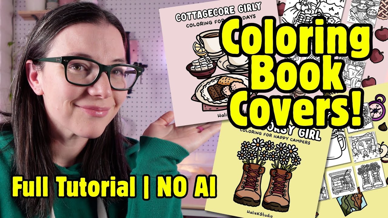 Создавайте потрясающие обложки для раскрасок KDP ЛЕГКО!