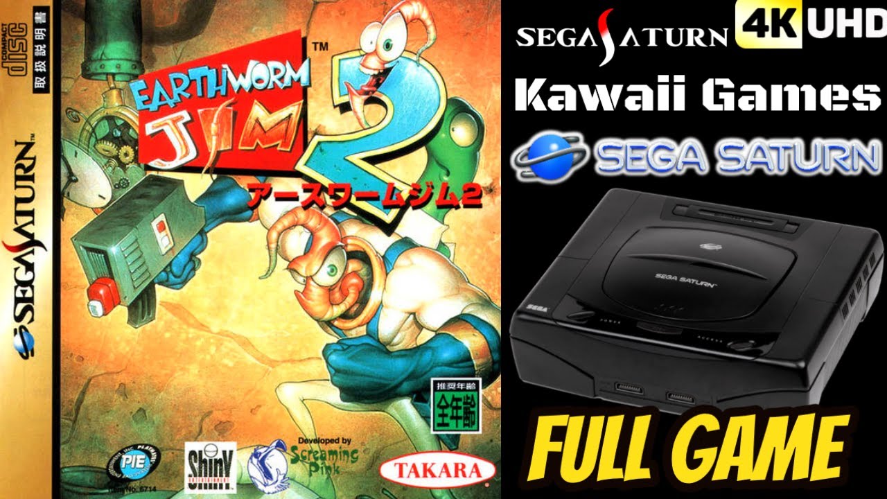 Earthworm Jim 2 [SEGA SATURN] Gameplay Walkthrough FULL GAME🔴