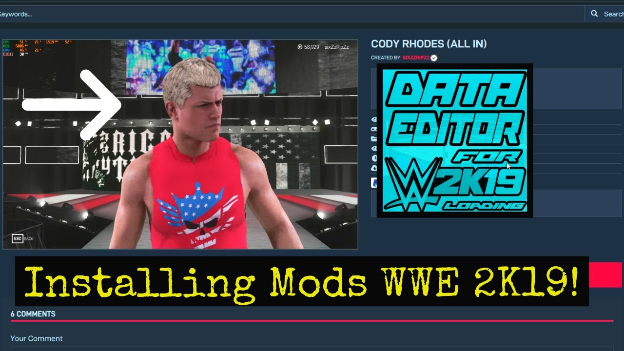WWE 2K19 - Installing Mods