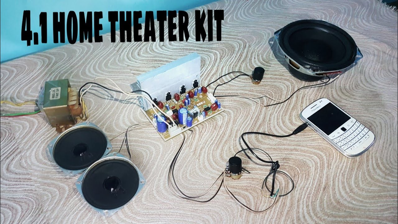4.1 home theater kit wiring full details Hindi (samcom kit)