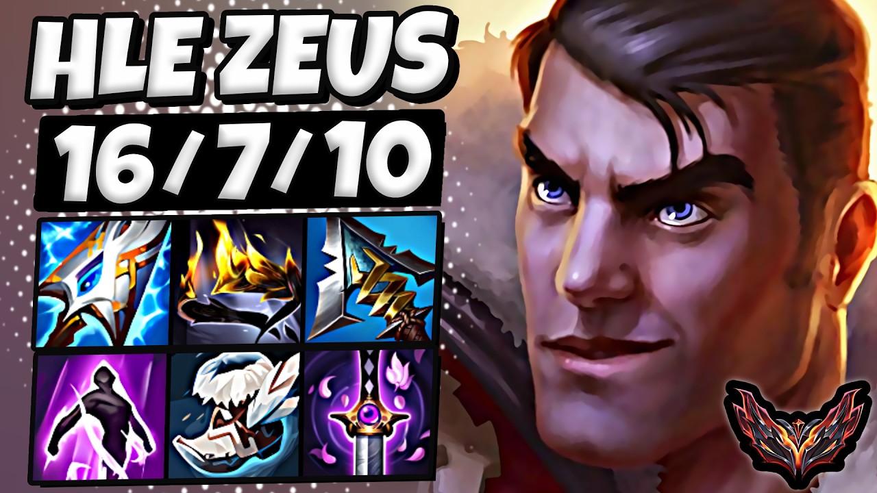 HLE Zeus Jayce vs Rumble [ TOP ] Korea Grandmaster 1384 LP | Patch 26.6