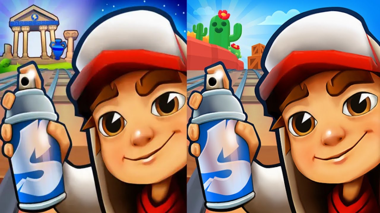Subway Surfers : Greece 2025 🆚 Subway Surfers x Brawl Stars 2025 Map Comparison 