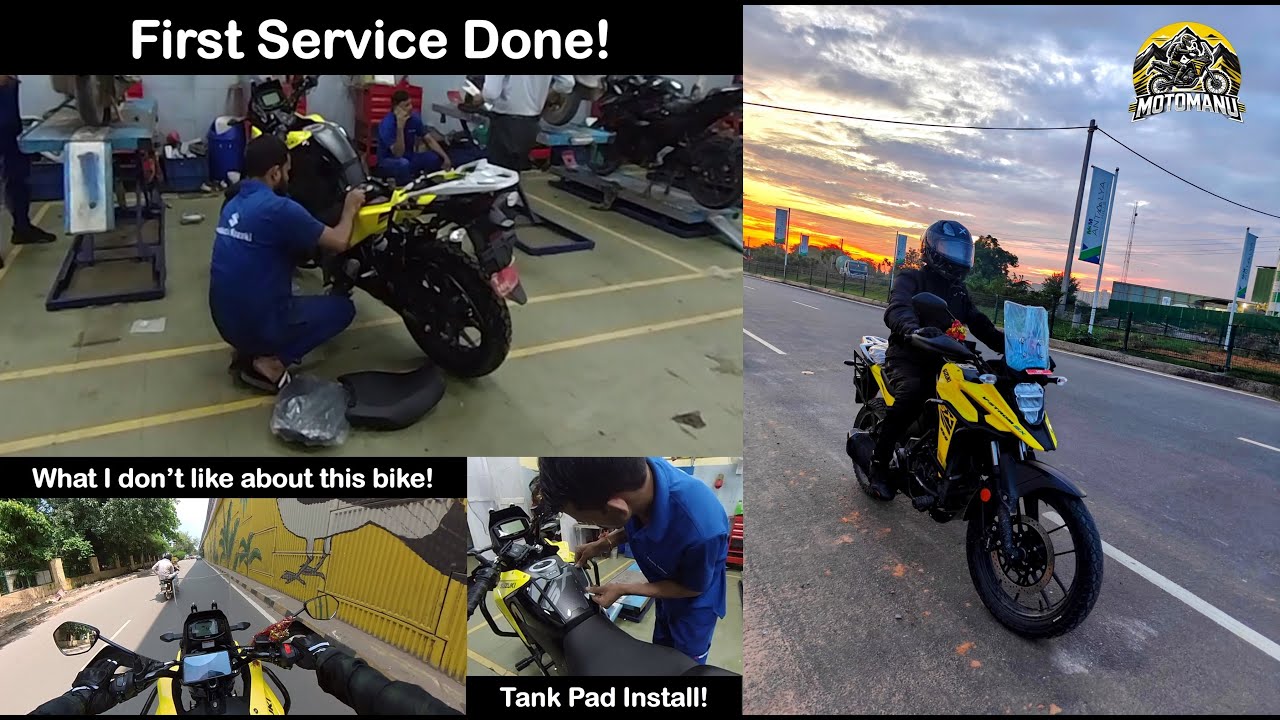My Suzuki V-Strom SX 250's First Service | Cost Details & Experience | What to Expect! | MotoManu