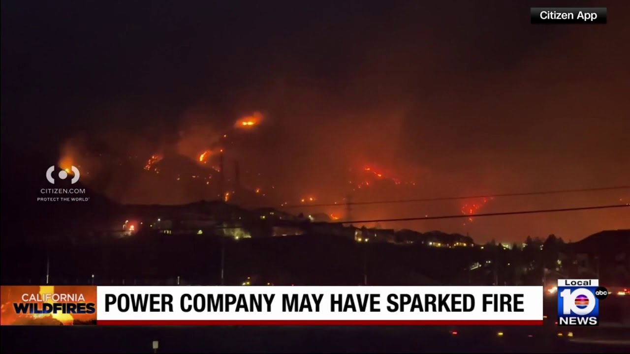 New report indicates California power company may be responsible for fire