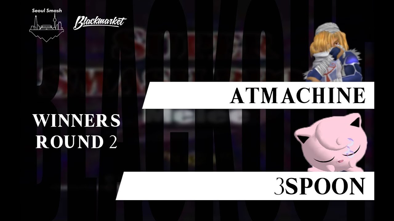 ATMachine (Sheik) vs 3Spoon (Puff) - BLACKOUT 1 SSBM - Winners Round 2