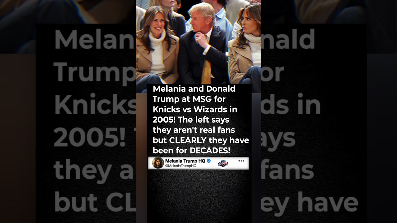 Old Knicks Photo of Trump & Melania Sparks Online Discussion 🇱🇷🔥 | Amerixa |