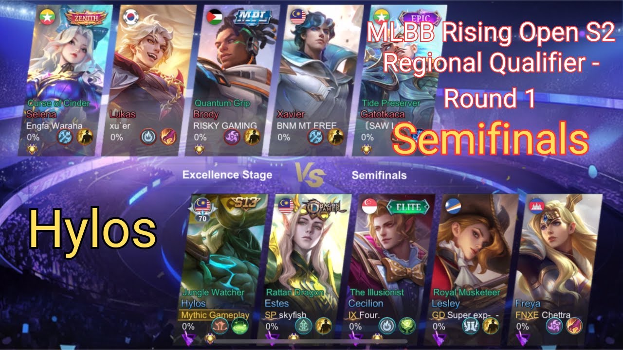 MLBB Rising Open S2 - Regional Qualifier - Round 1 - Semifinals - Hylos #MLBB #MythicGameplay