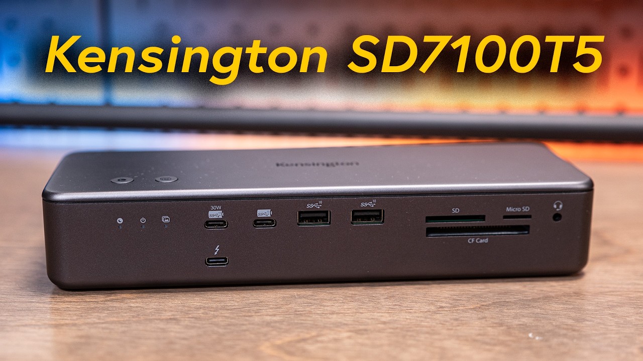 Stacja dokująca Kensington SD7100T5 EQ Pro: Thunderbolt 5, gniazdo na dysk SSD NVME i mn&oacute;stwo por...
