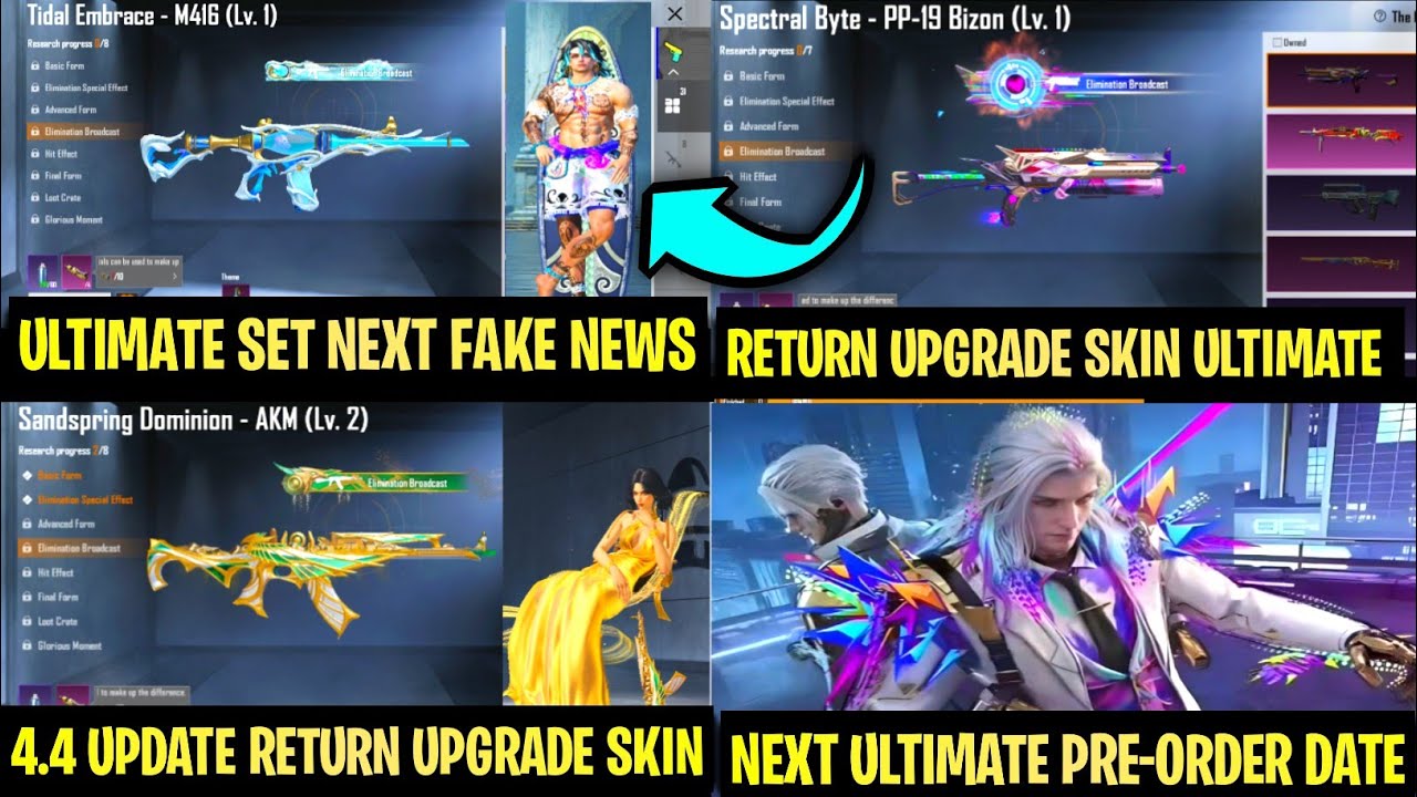 BGMI NEXT PRE-ORDER DATE \NEXT ULTIMATE SET RETURN UPGRADE SKIN | M4 RETURN BGMI | BGMI BANNED AGAIN