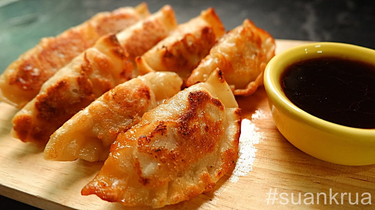 สวนครัวแจกสูตร แป้งเกี๊ยวซ่า ทำง่ายแป้งกรอบเหนียวนุ่ม I gyoza I