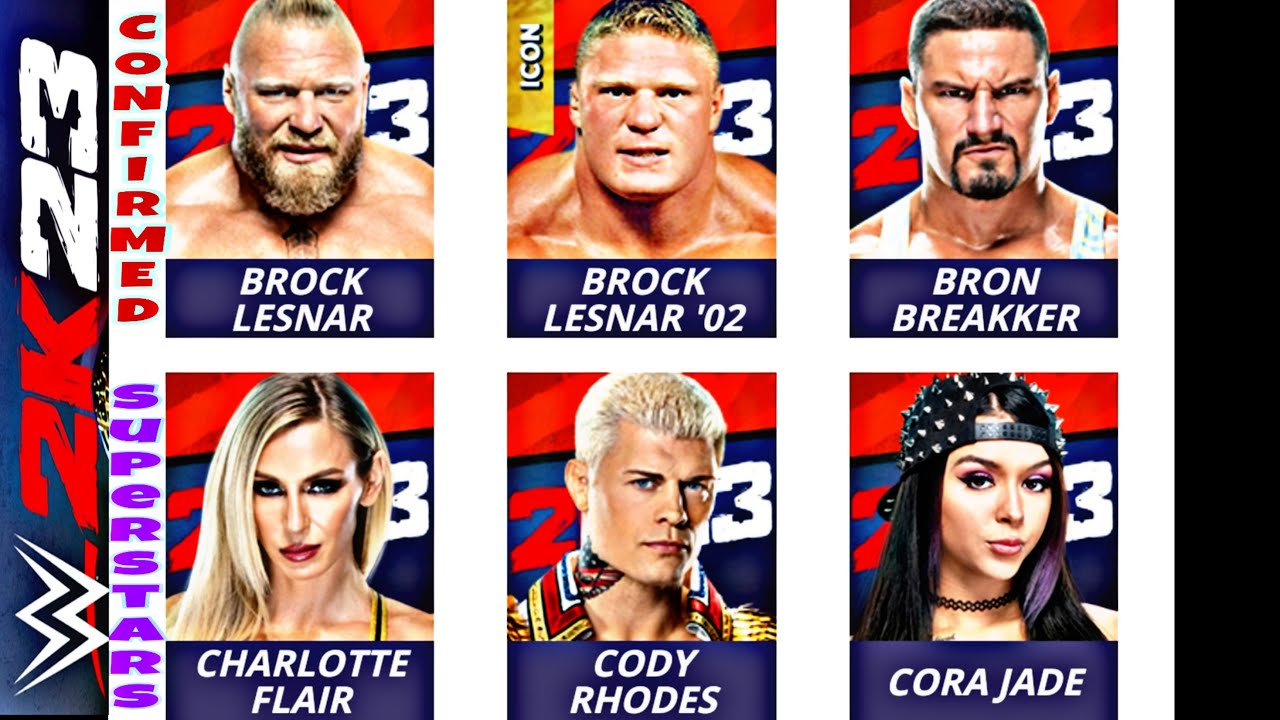 WWE 2K23 ALL CONFIRMED ROSTER TILL NOW