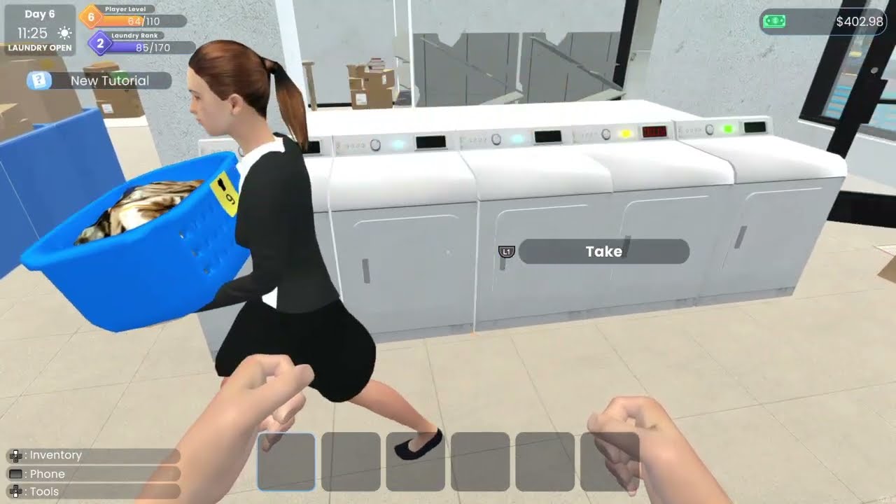 Laundry Store Simulator (PS4) - This Be My Job - Commentary