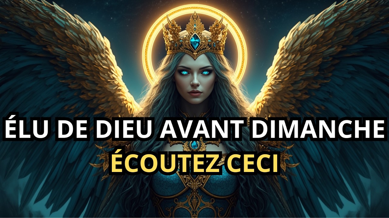 Élus de Dieu, vous regretterez de ne pas entendre ceci — cela se déroule dimanche ⚠️