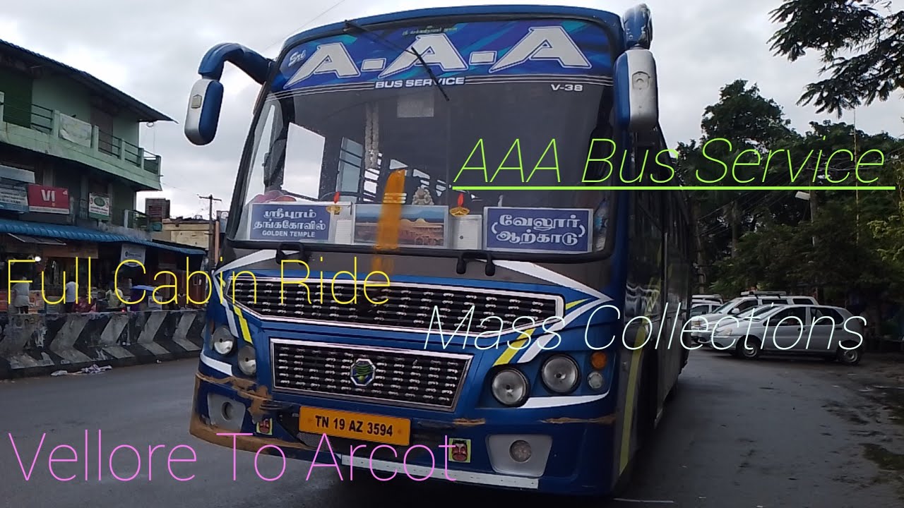 💥AAA Bus Service💥 Vellore to Arcot Cabin Ride❣️ #youtubevideos #videos