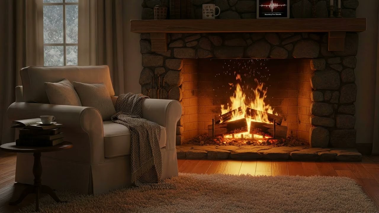 🔥 The Best Burning Fireplace: Cozy Crackling Logs and Soothing Glow for Sleep and Relaxation