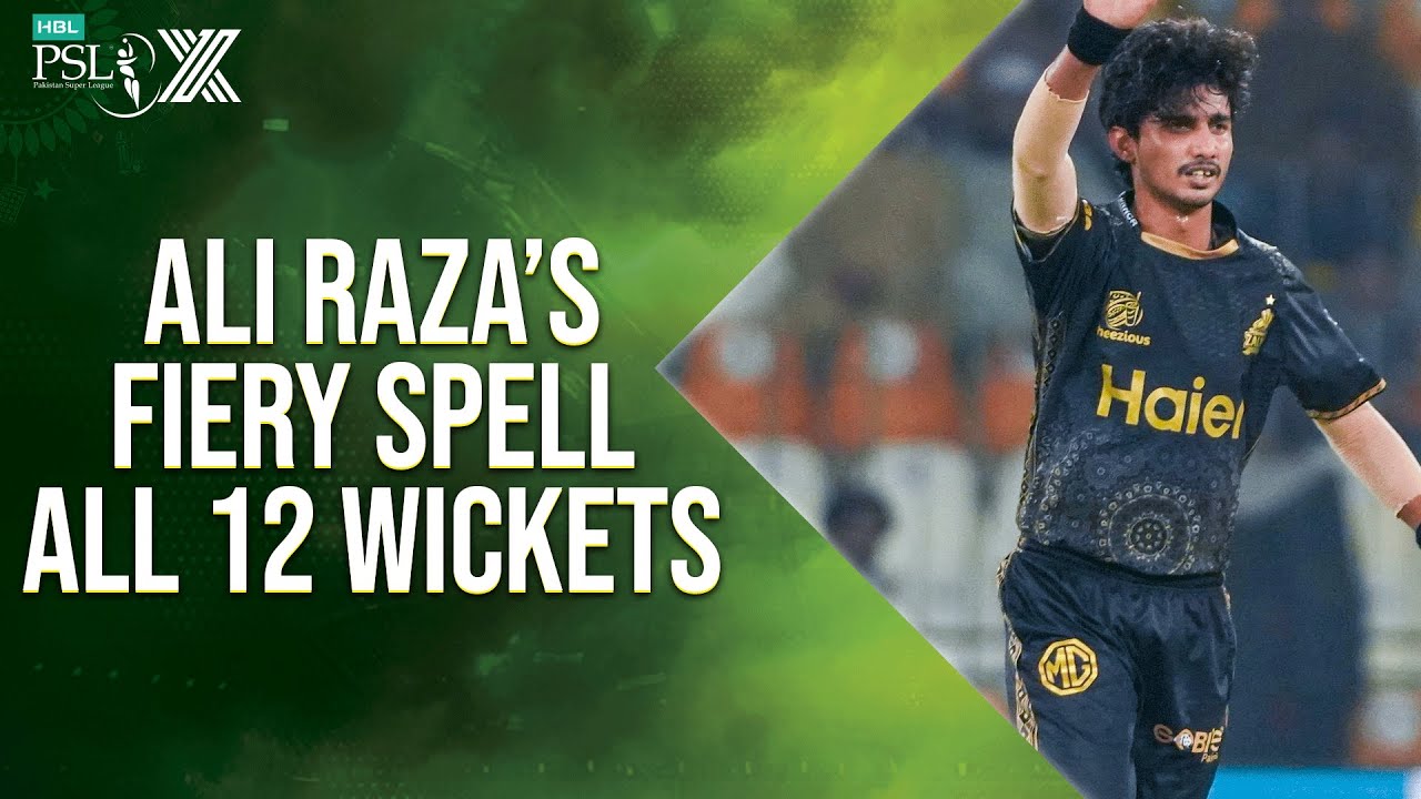 𝐀𝐥𝐢 𝐑𝐚𝐳𝐚’𝐬 𝐅𝐢𝐞𝐫𝐲 𝐒𝐩𝐞𝐥𝐥 | All 1️⃣2️⃣ Wickets in HBL PSL X | M2M1A